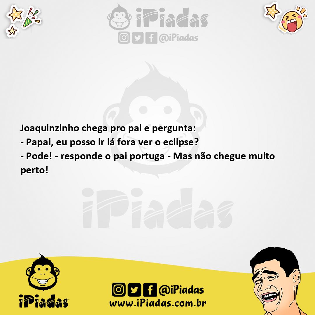 Ilustração da piada Eclipse em Lisboa no iPiadas
