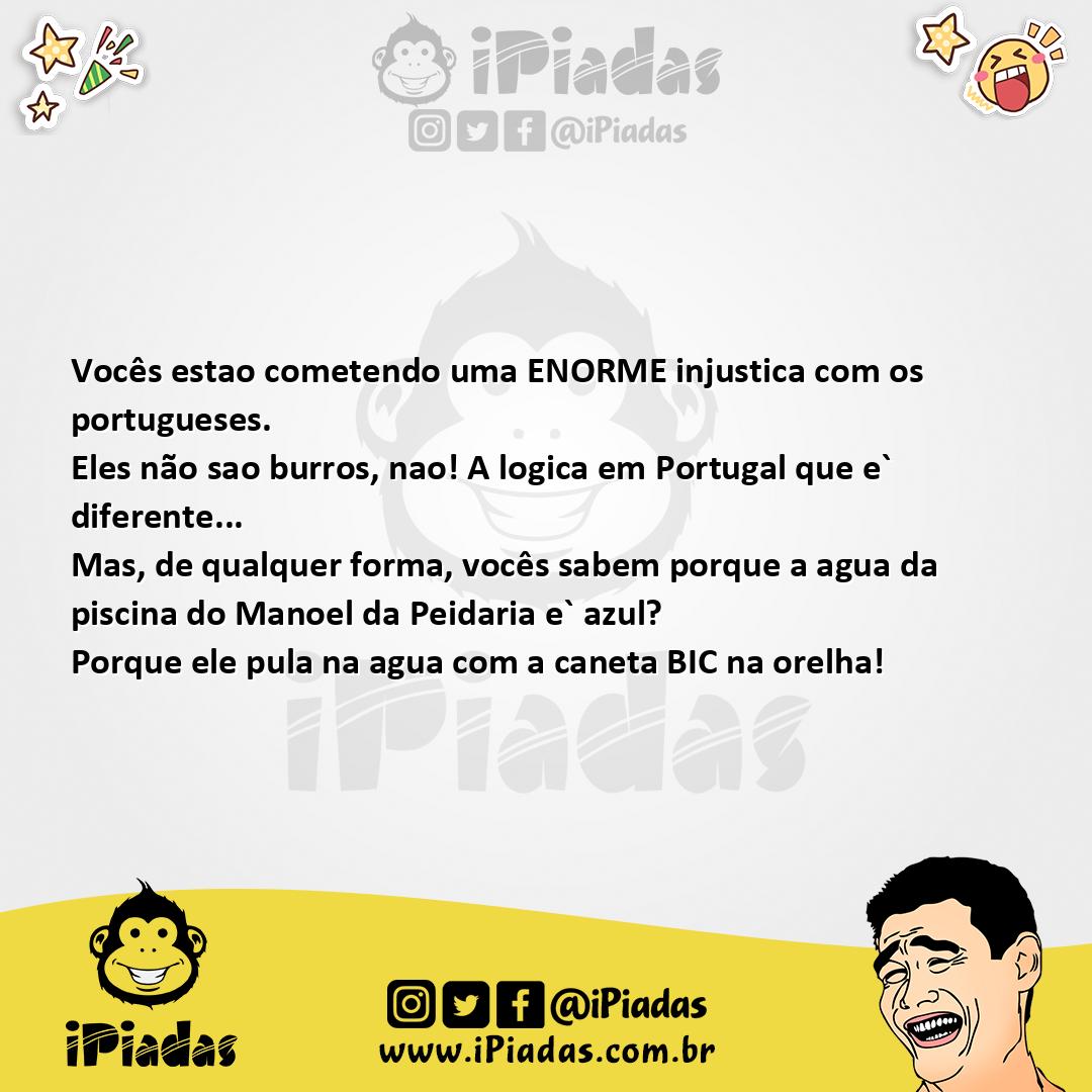 Ilustração da piada Enorme injustica no iPiadas