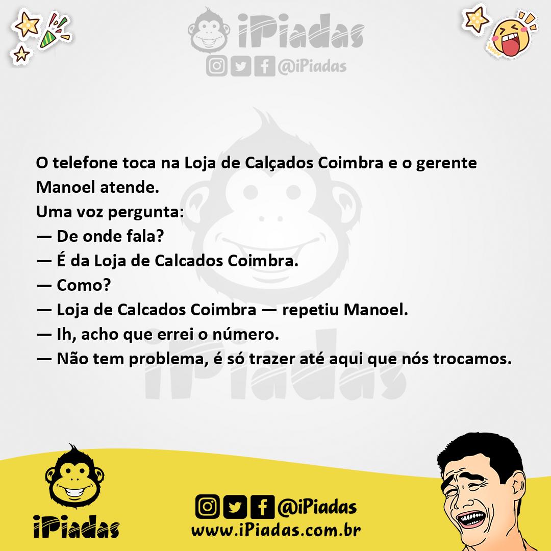Ilustração da piada Errou o Número no iPiadas