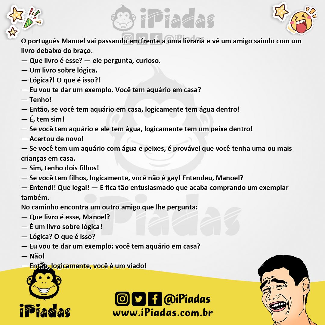 Ilustração da piada Explicação Lógica no iPiadas