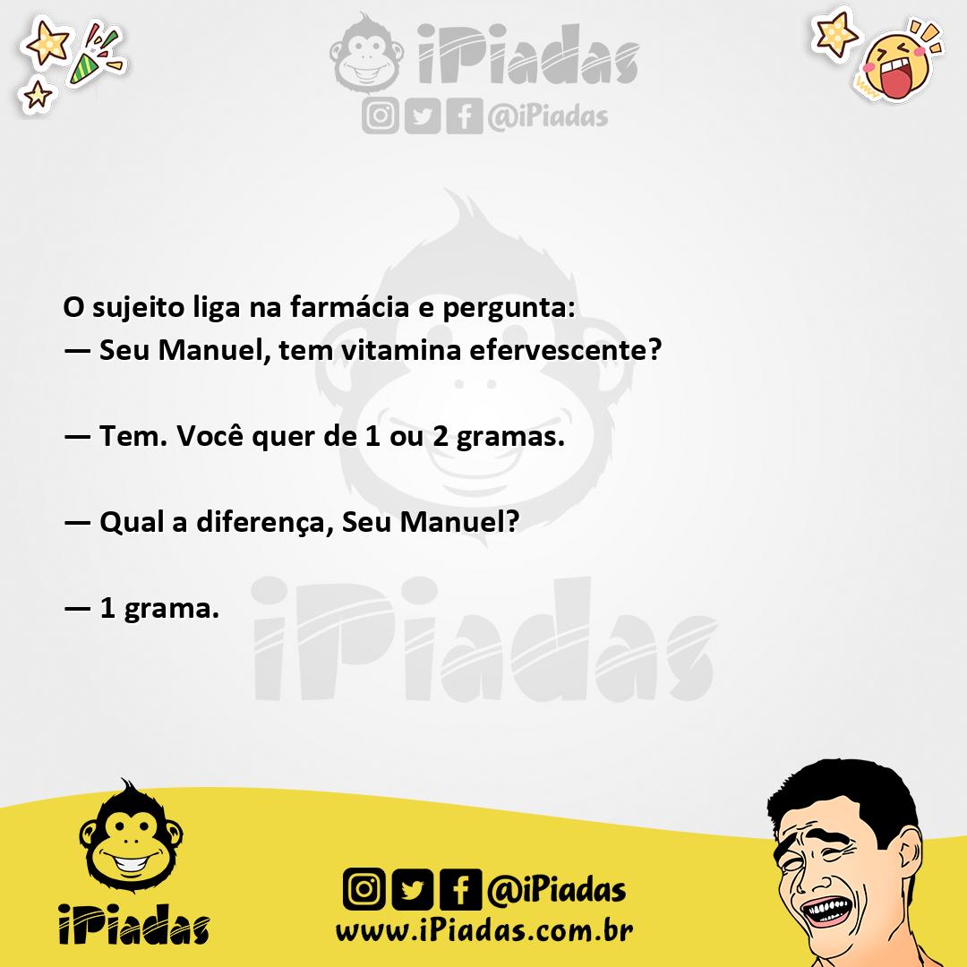 Ilustração da piada Farmacêutico Português no iPiadas