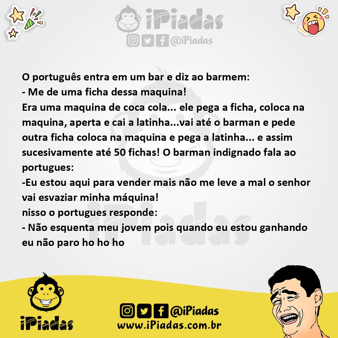Ilustração da piada Ficha de coca-cola no iPiadas