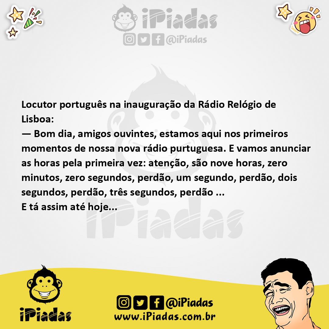 Ilustração da piada Hora Certa no iPiadas