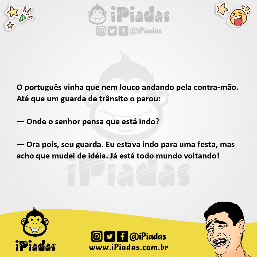 Ilustração da piada Indo para festa no iPiadas