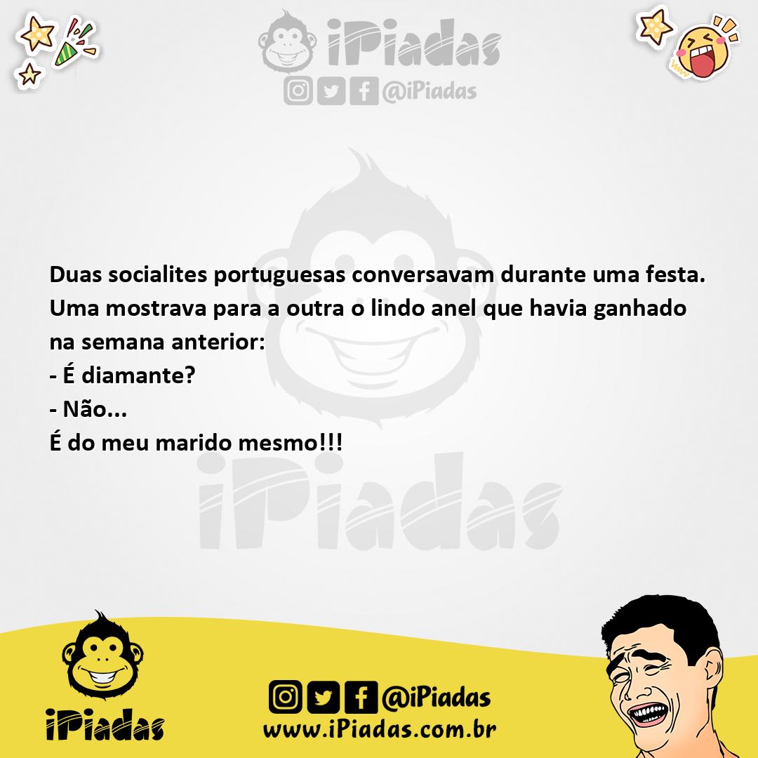 Ilustração da piada Lindo Anel no iPiadas