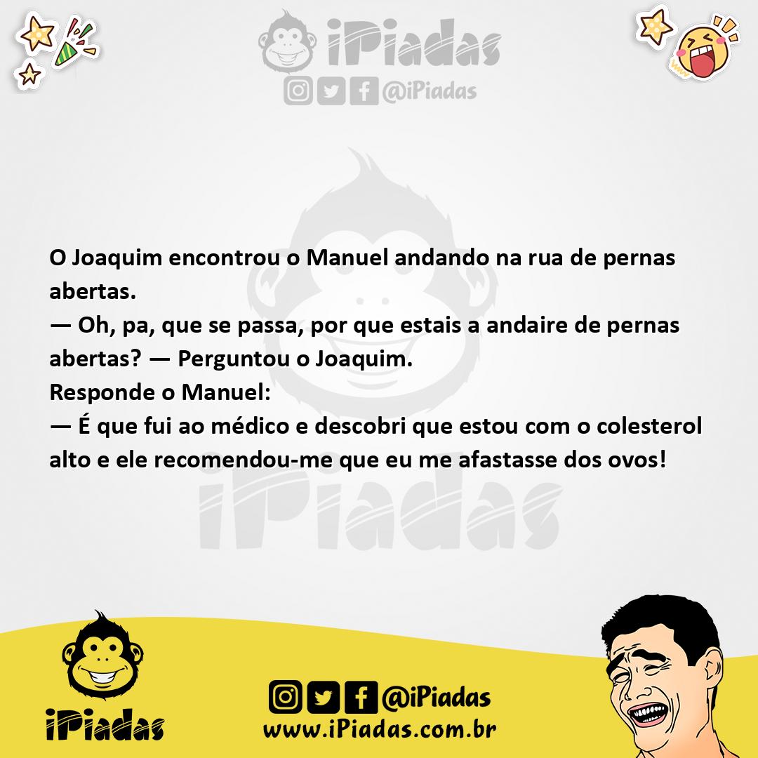 Ilustração da piada Longe dos Ovos no iPiadas