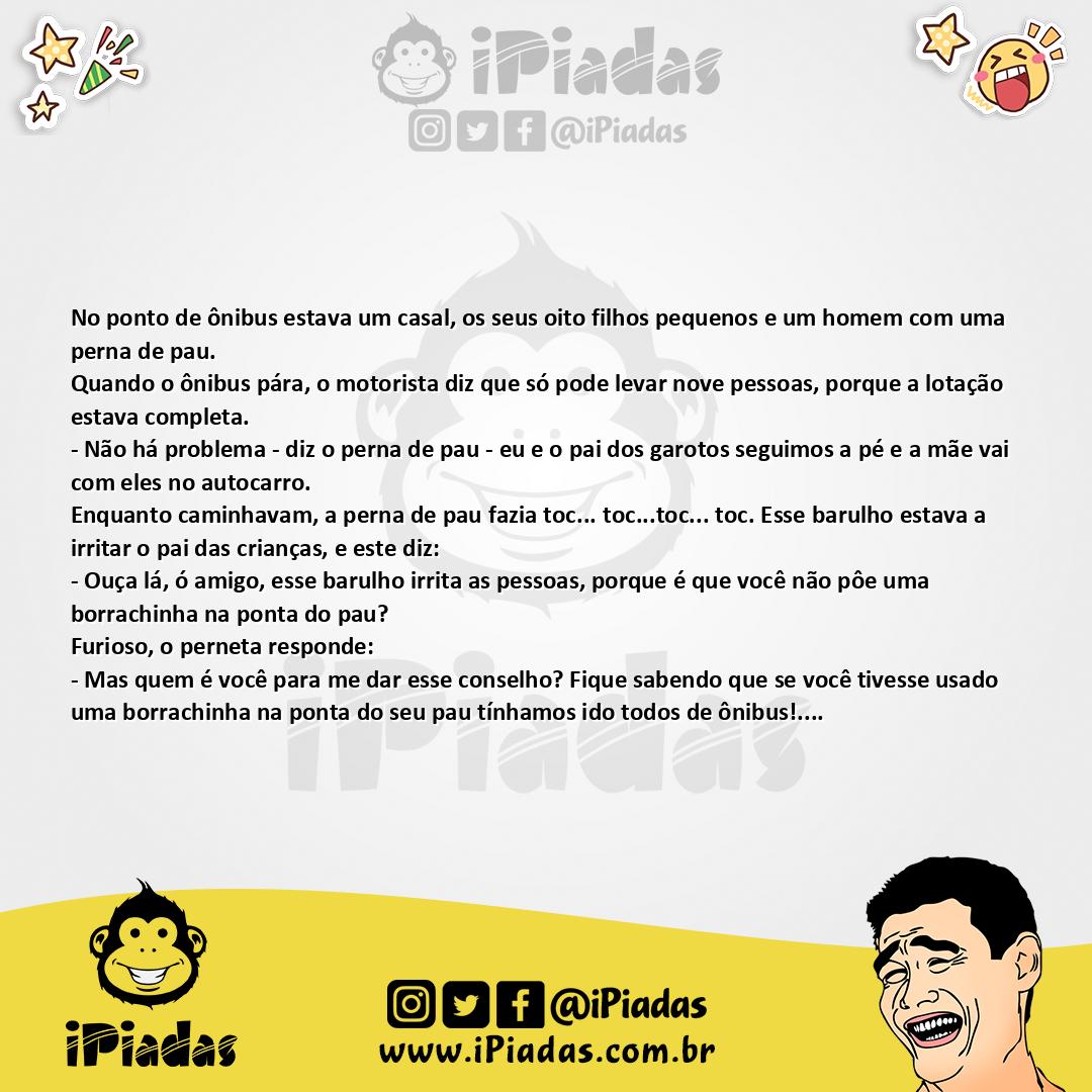 Ilustração da piada Lotação completa no iPiadas