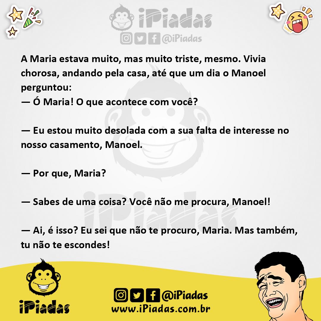 Ilustração da piada Manoel e Maria no iPiadas