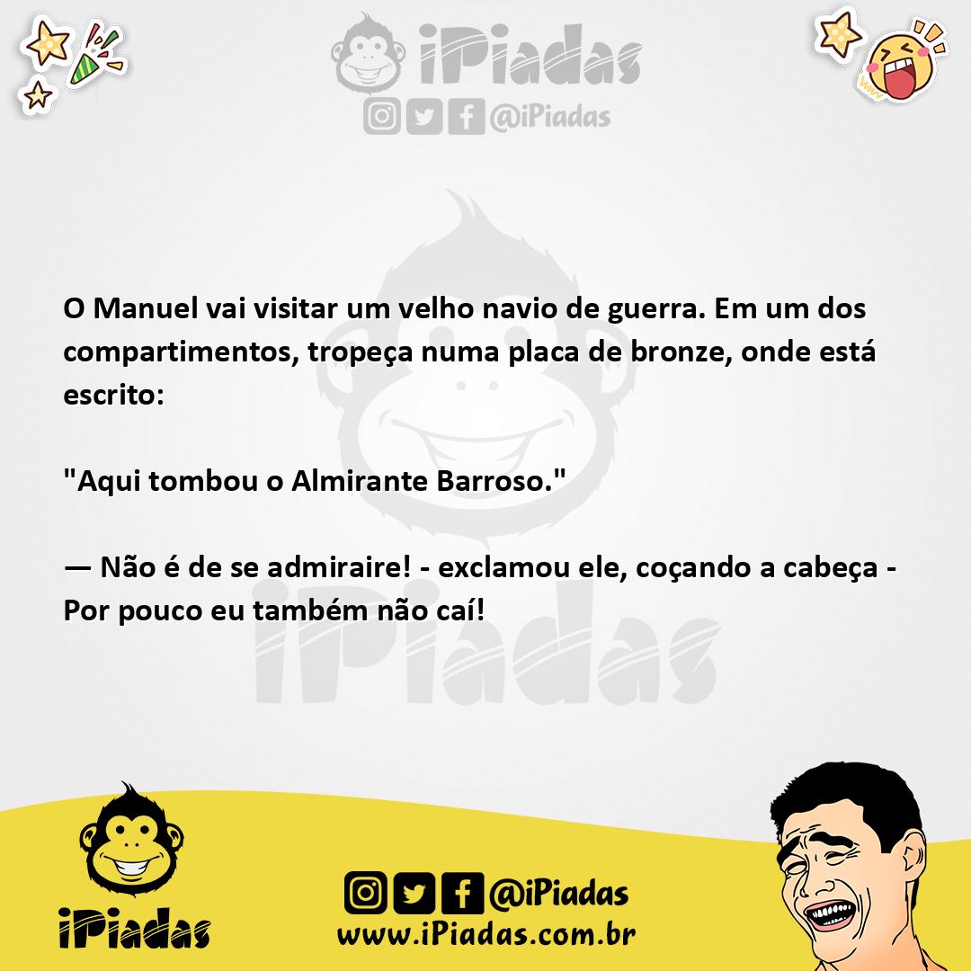 Ilustração da piada Manoel no porto no iPiadas
