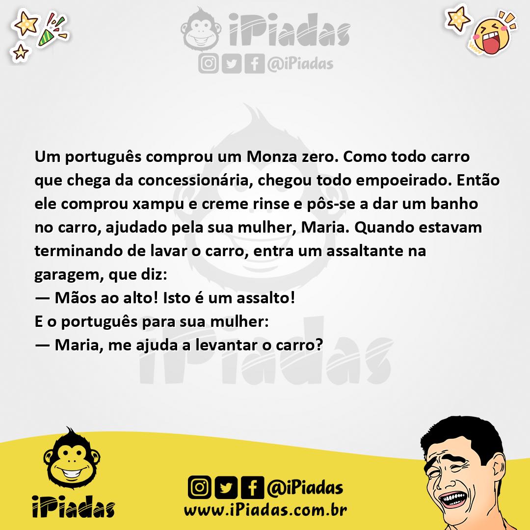Ilustração da piada Mãos ao Alto no iPiadas