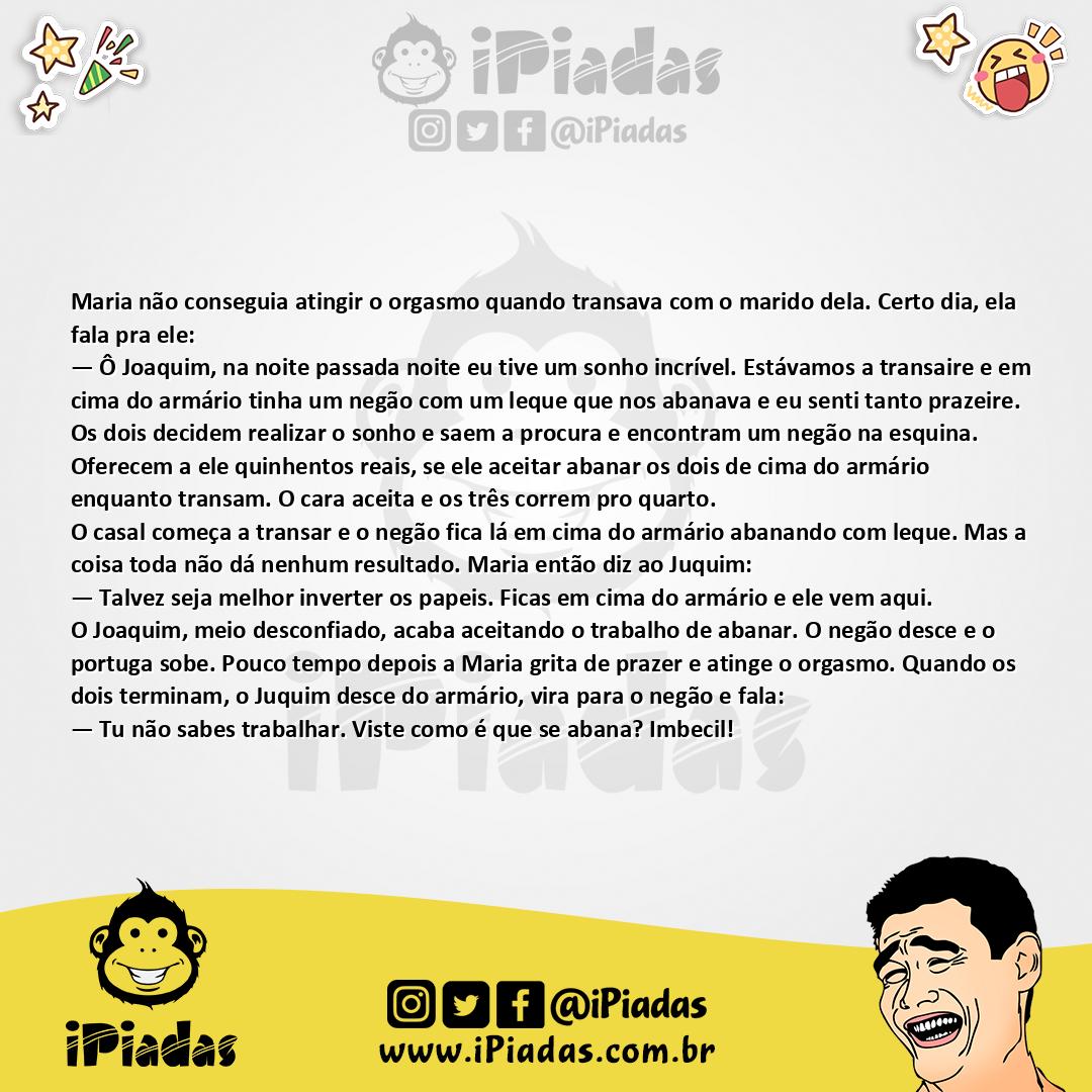 Ilustração da piada Mulher Frígida no iPiadas