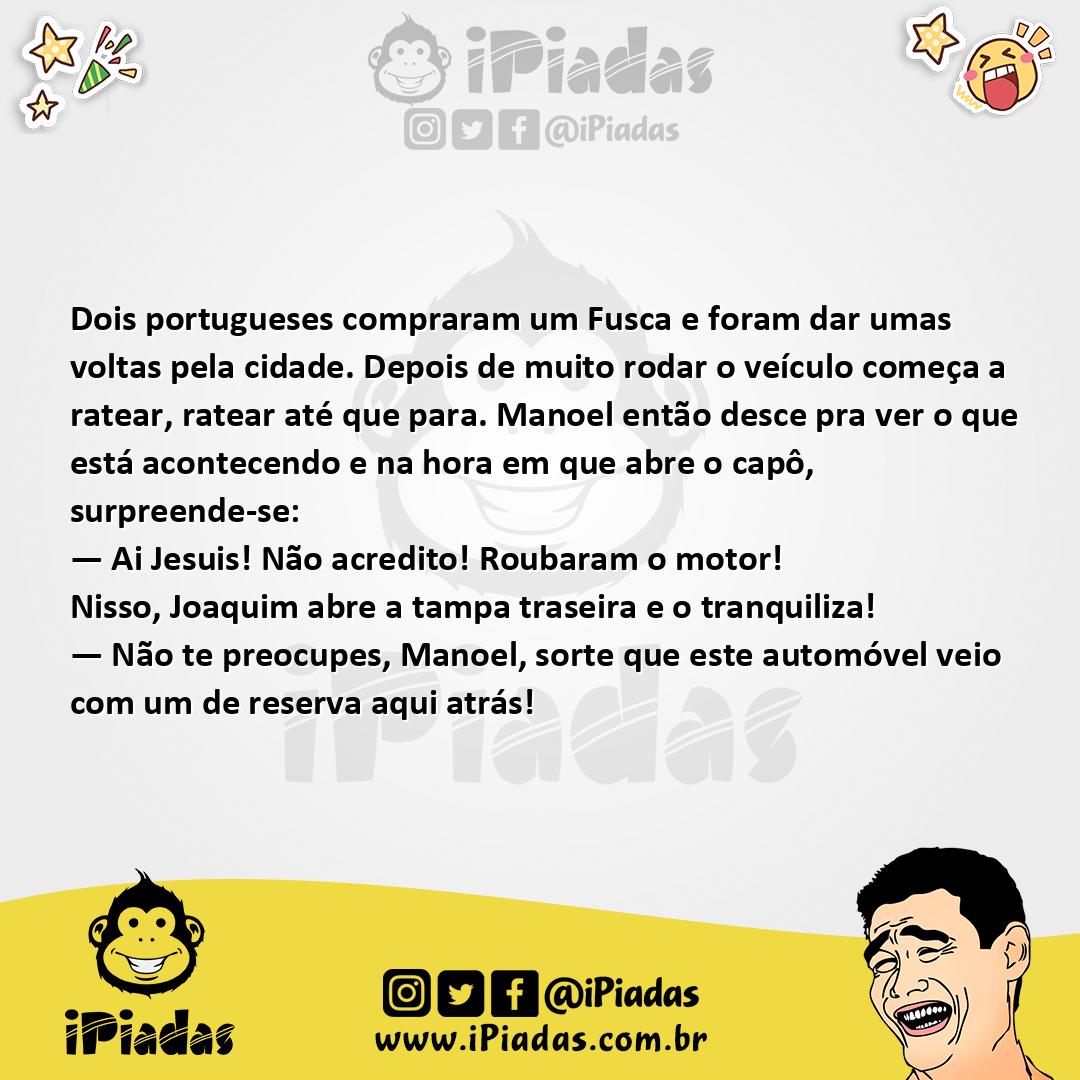 Ilustração da piada O Fusca no iPiadas