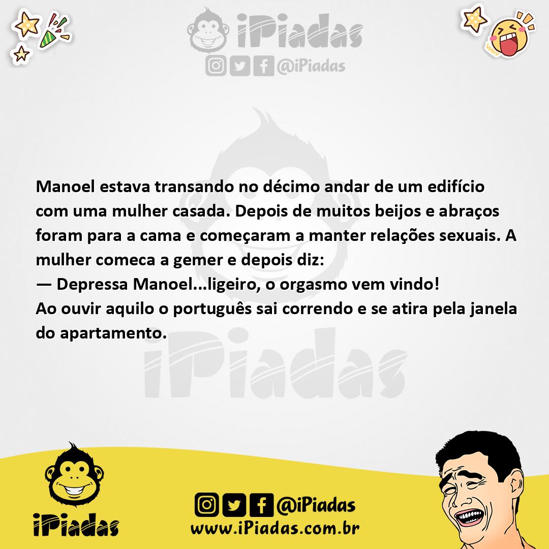 Ilustração da piada Orgasmo da Mulher no iPiadas