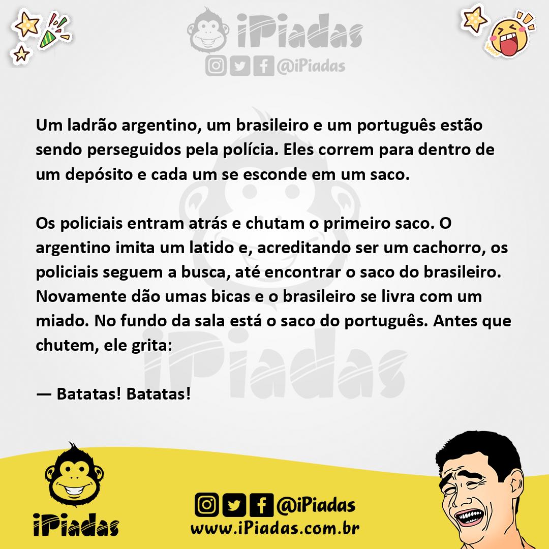 Ilustração da piada Os Sacos no iPiadas