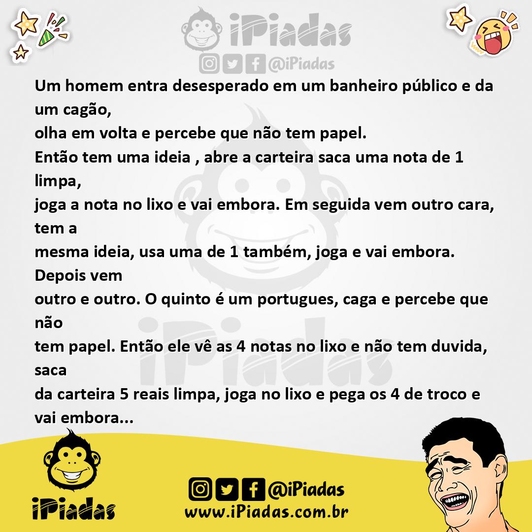 Ilustração da piada Pegando o troço no iPiadas