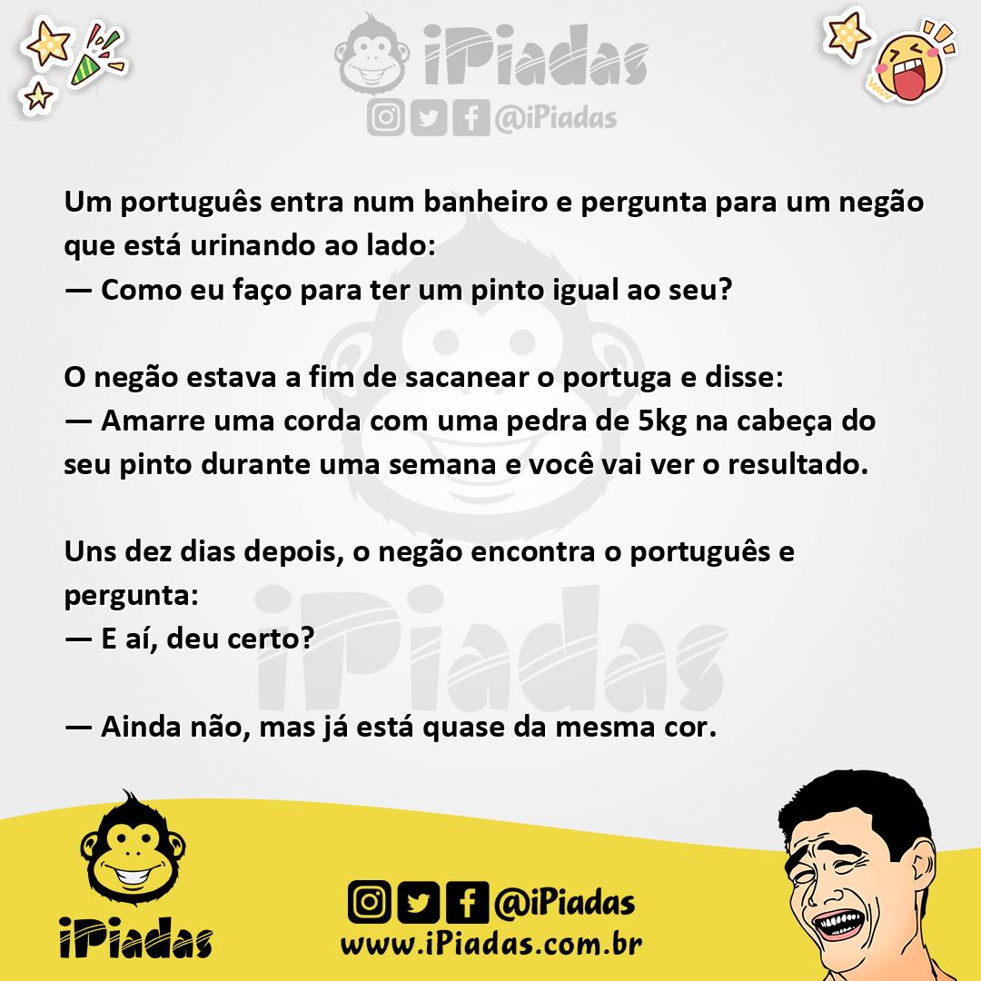 Ilustração da piada Português invejoso no iPiadas
