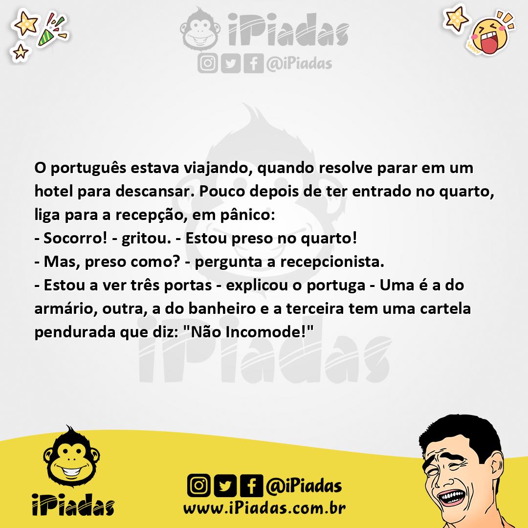 Ilustração da piada Prisão domiciliar no iPiadas