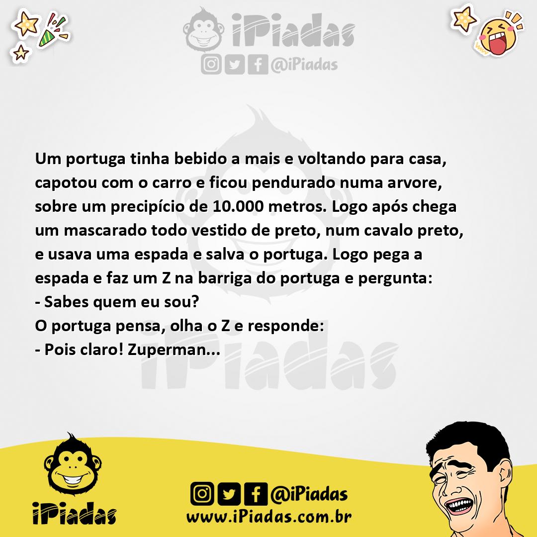 Ilustração da piada Salvo pelo heroi no iPiadas