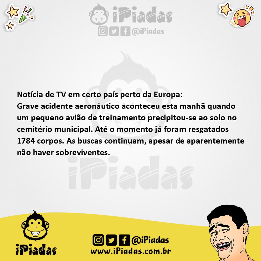 Ilustração da piada Sem Sobreviventes no iPiadas