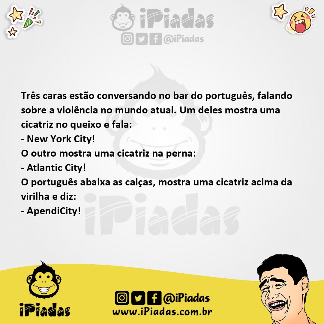 Ilustração da piada Violência No Mundo no iPiadas