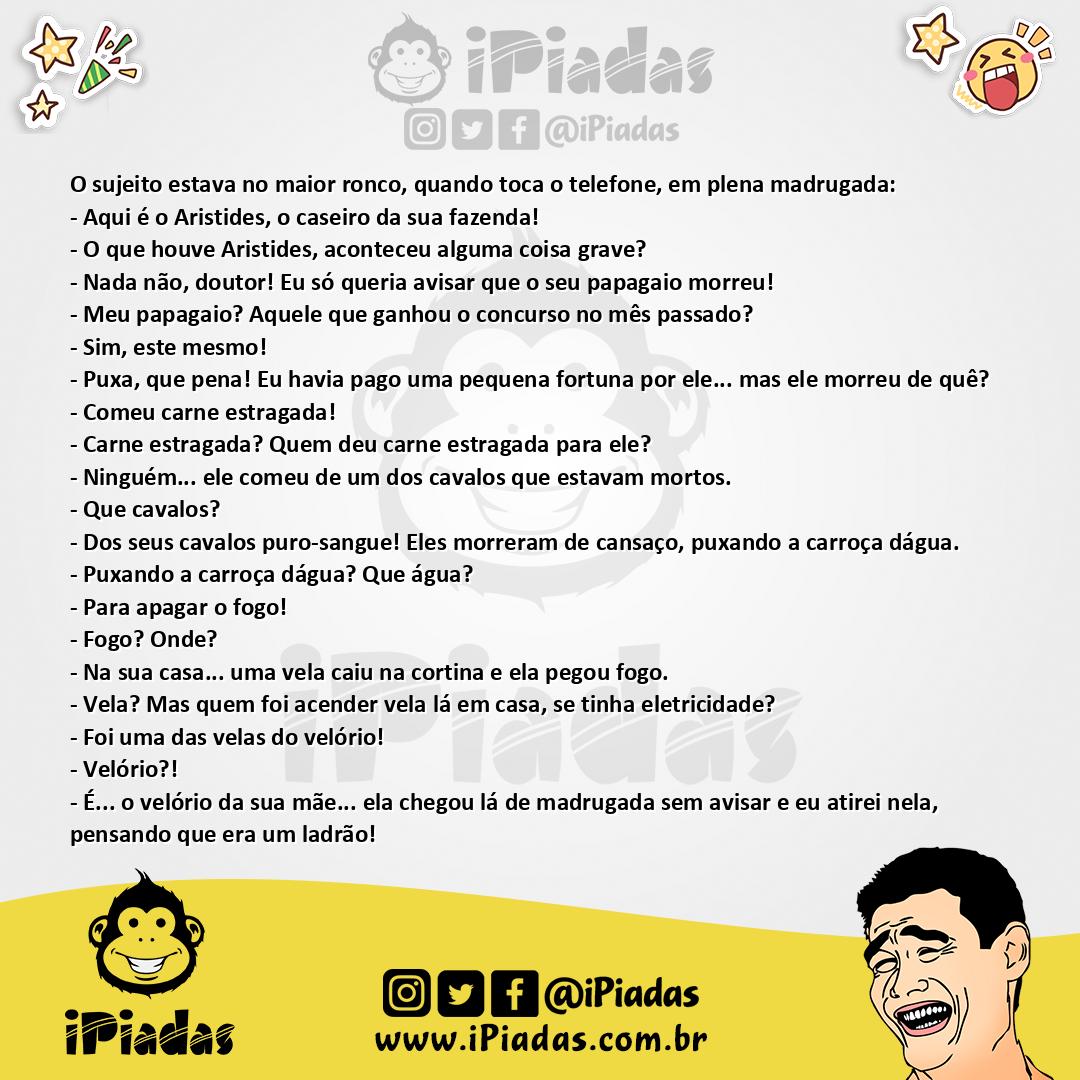 Ilustração da piada Caseiro atrapalhado no iPiadas