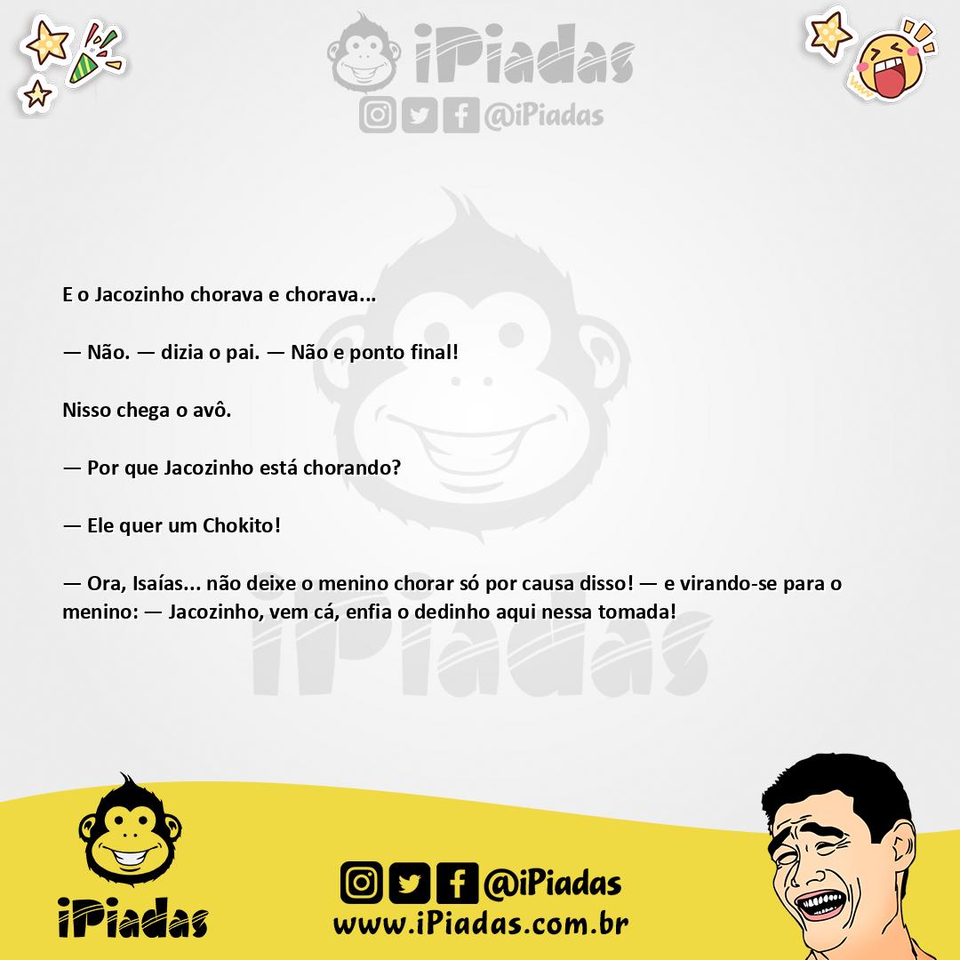 Ilustração da piada Choquito no iPiadas