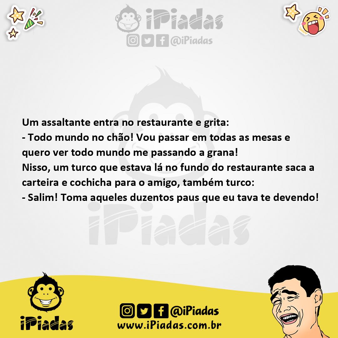 Ilustração da piada Dívida de turco no iPiadas