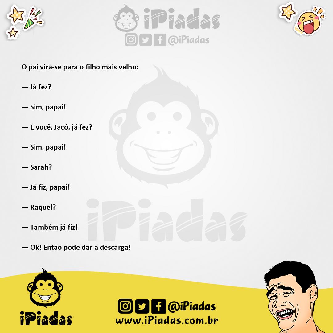 Ilustração da piada Já fez? no iPiadas