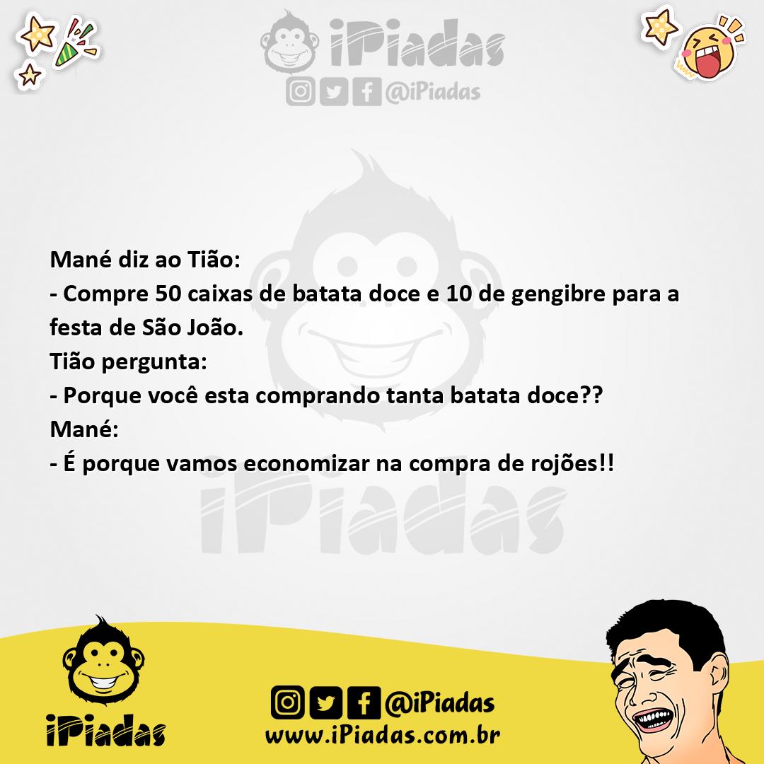 Ilustração da piada Mané Diz Ao Tião no iPiadas