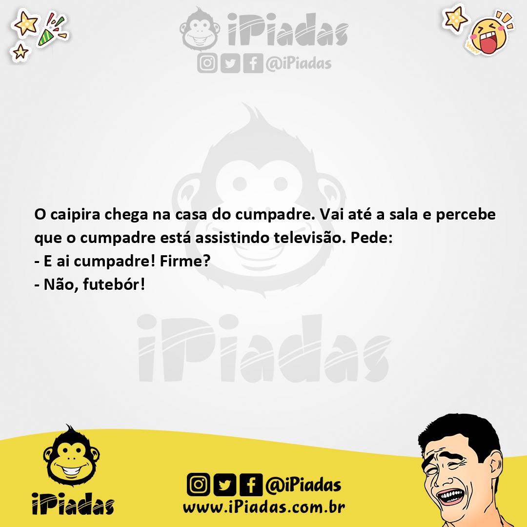 Ilustração da piada O caipira e a TV no iPiadas