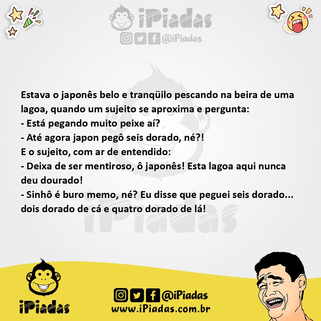 Ilustração da piada Pescaria farta no iPiadas