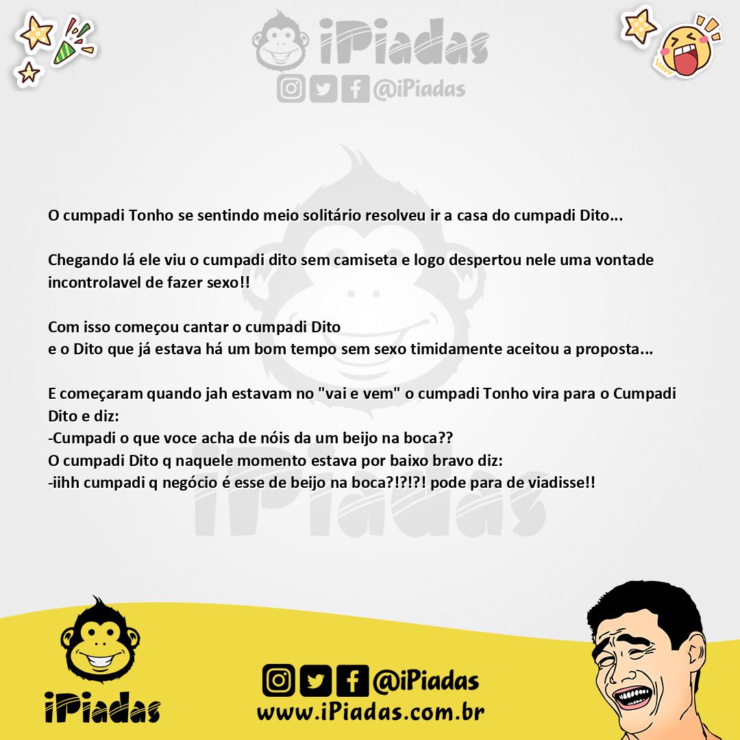 Ilustração da piada Sacanagem dos cumpadi no iPiadas