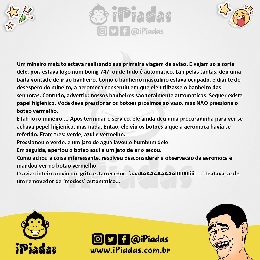 Ilustração da piada Um mineiro matuto no iPiadas