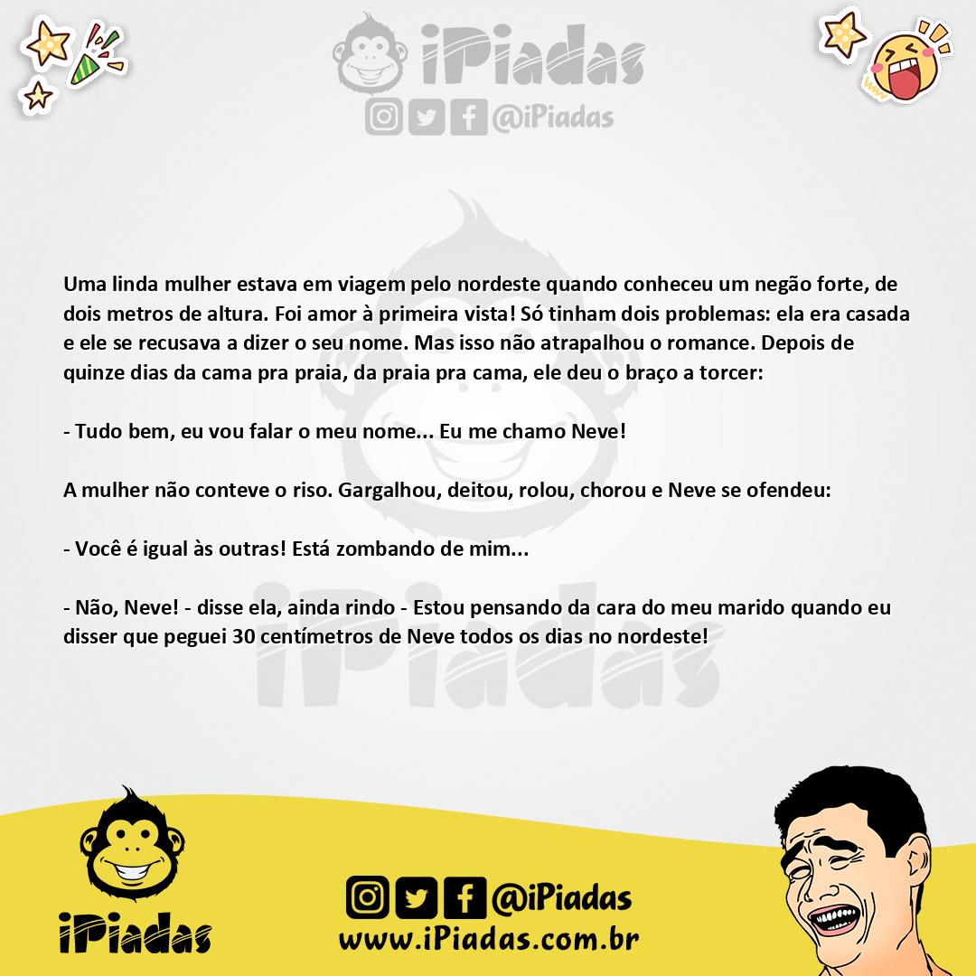 Ilustração da piada Um negão forte no iPiadas