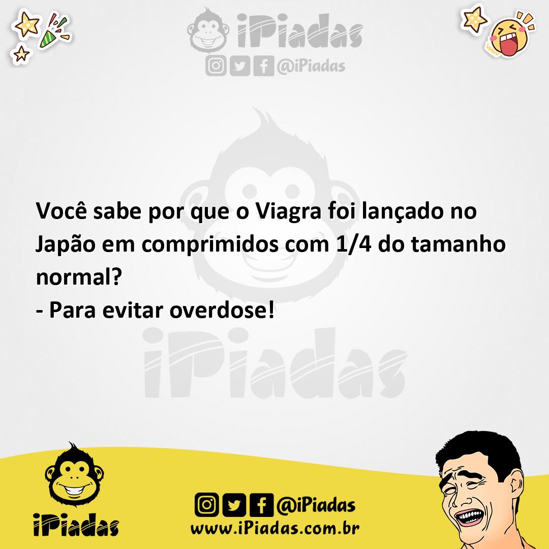 Ilustração da piada Viagra japonês no iPiadas