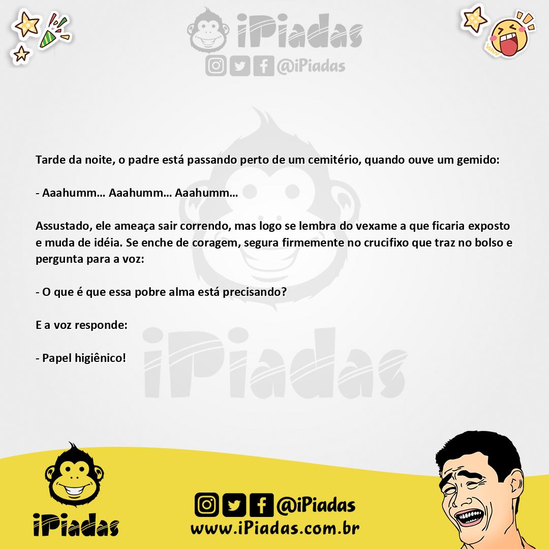 Ilustração da piada Alma Penada no iPiadas