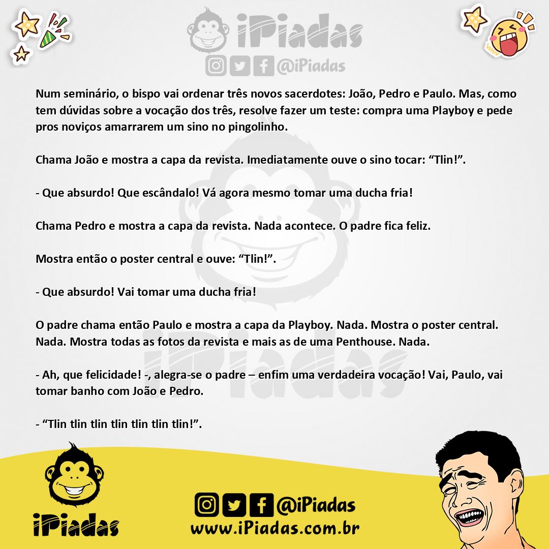 Ilustração da piada Novos sacerdotes no iPiadas