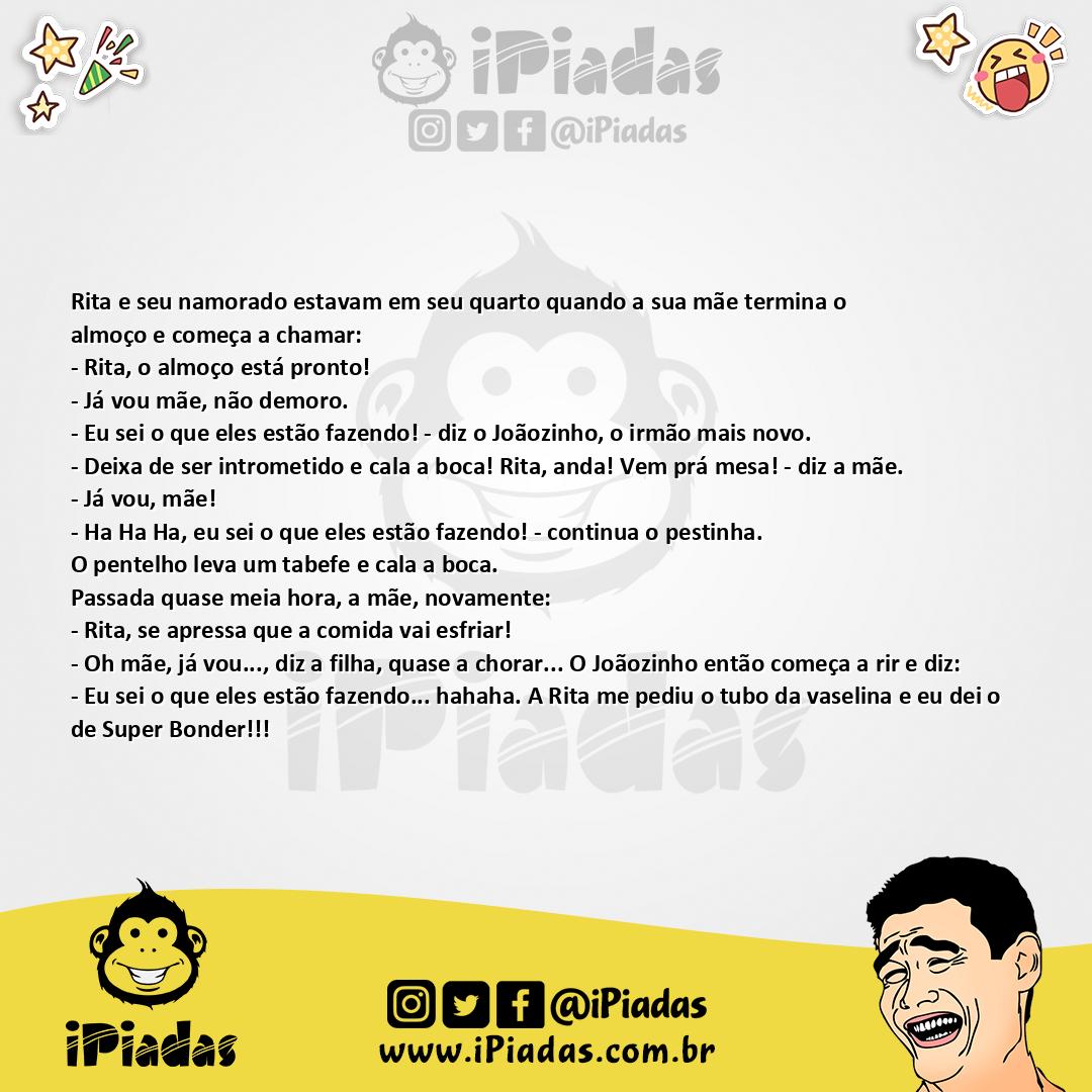 Ilustração da piada Atrasando o almoço no iPiadas