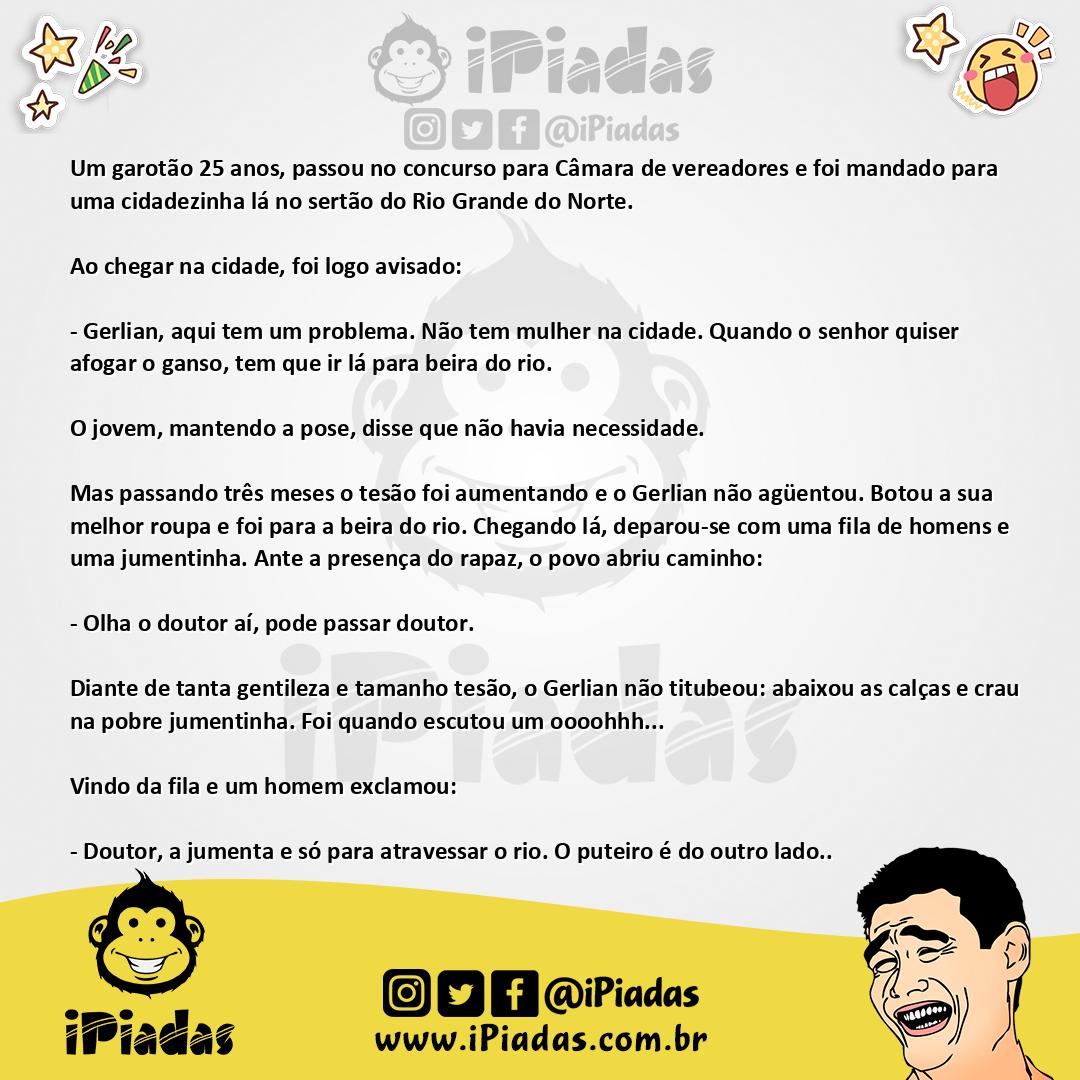 Ilustração da piada Jumentinha no iPiadas