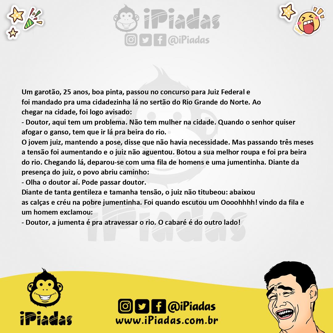 Ilustração da piada O juiz no iPiadas