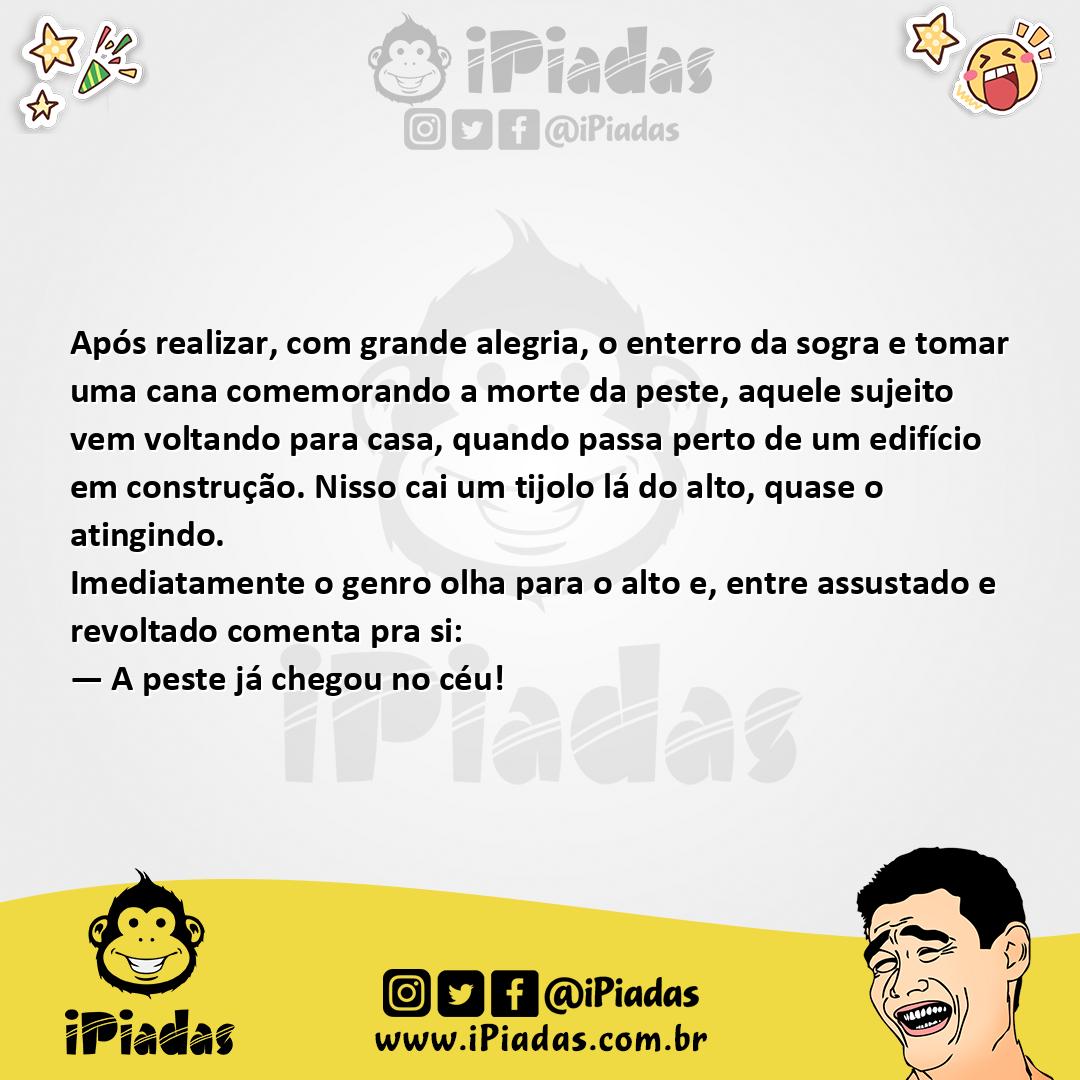 Ilustração da piada Morte da Sogra no iPiadas