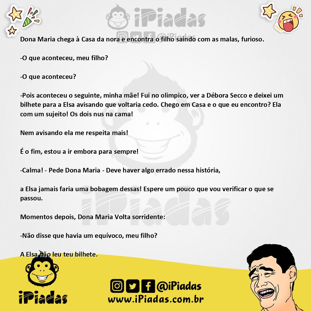 Ilustração da piada Sogra Gremista no iPiadas