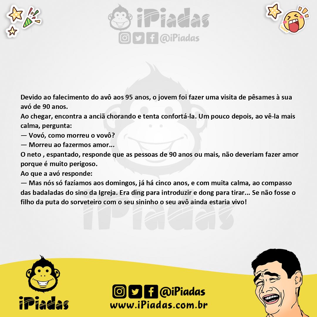 Ilustração da piada Badaladas do Sino no iPiadas