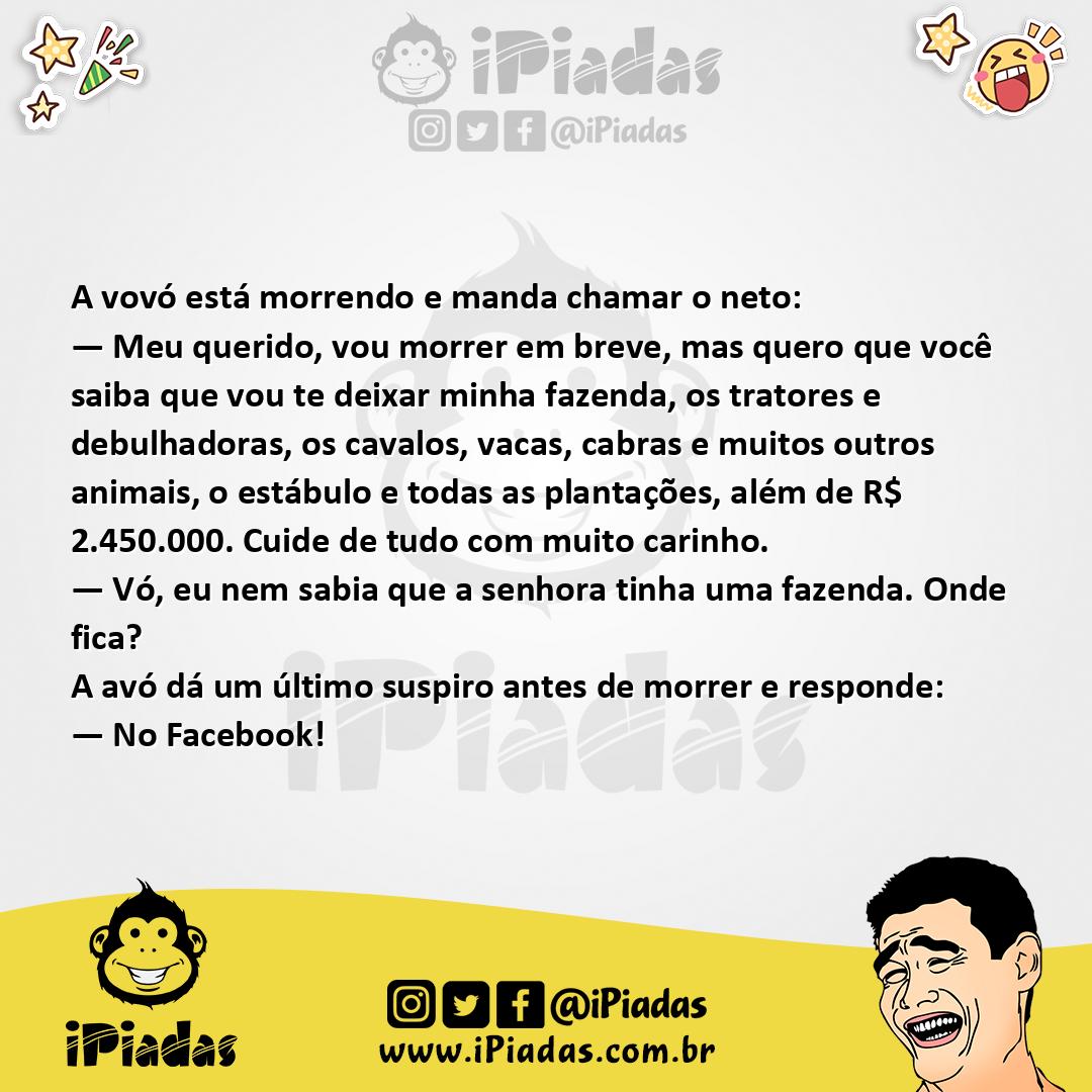 Ilustração da piada Herança da Avó no iPiadas