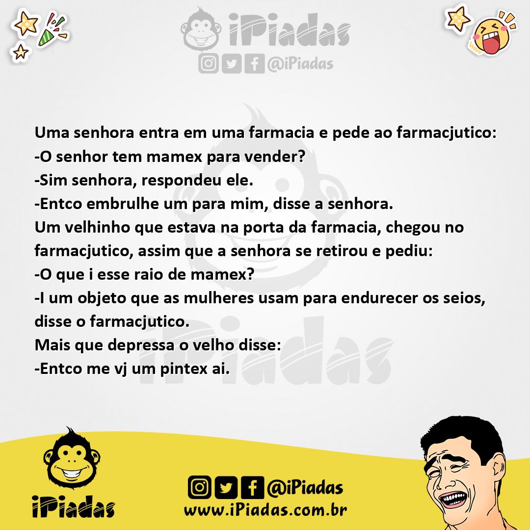 Ilustração da piada Mamex no iPiadas