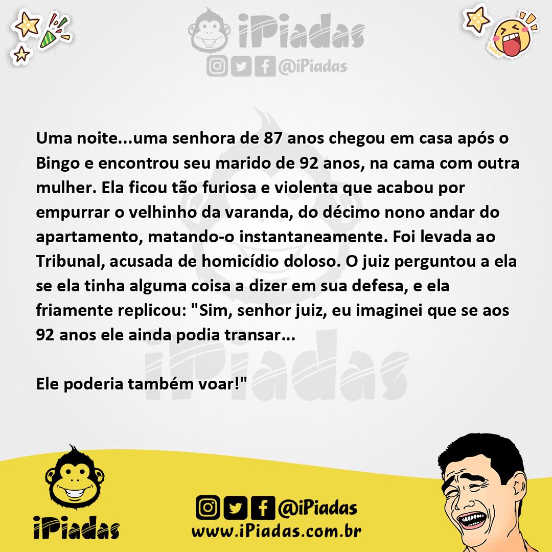 Ilustração da piada Nem precisa de advogado no iPiadas