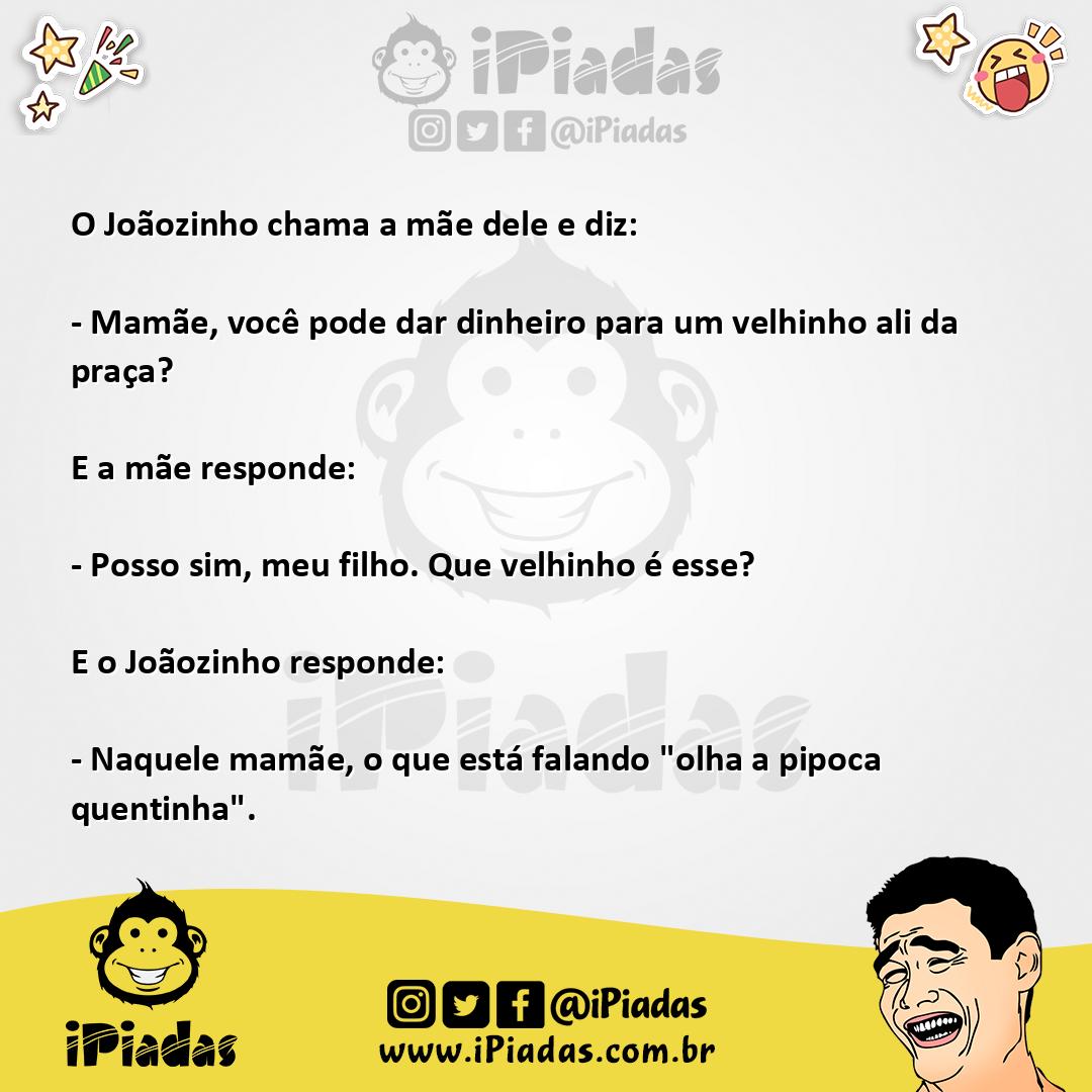 Ilustração da piada O Velhinho da Praça no iPiadas
