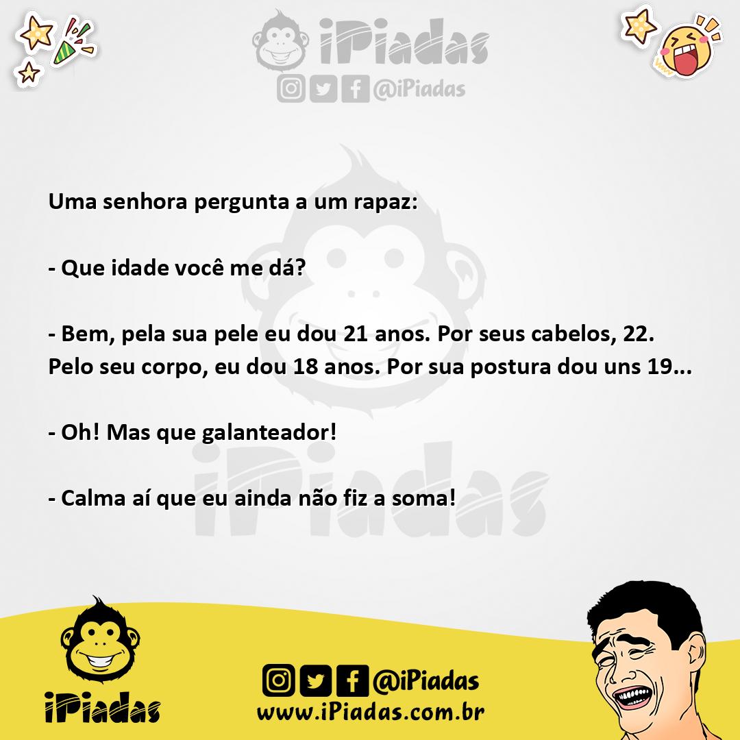 Ilustração da piada Qual a Minha Idade? no iPiadas