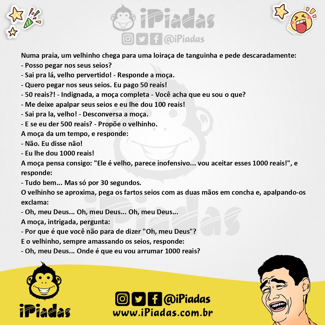 Ilustração da piada R$ 1.000,00 Reais no iPiadas