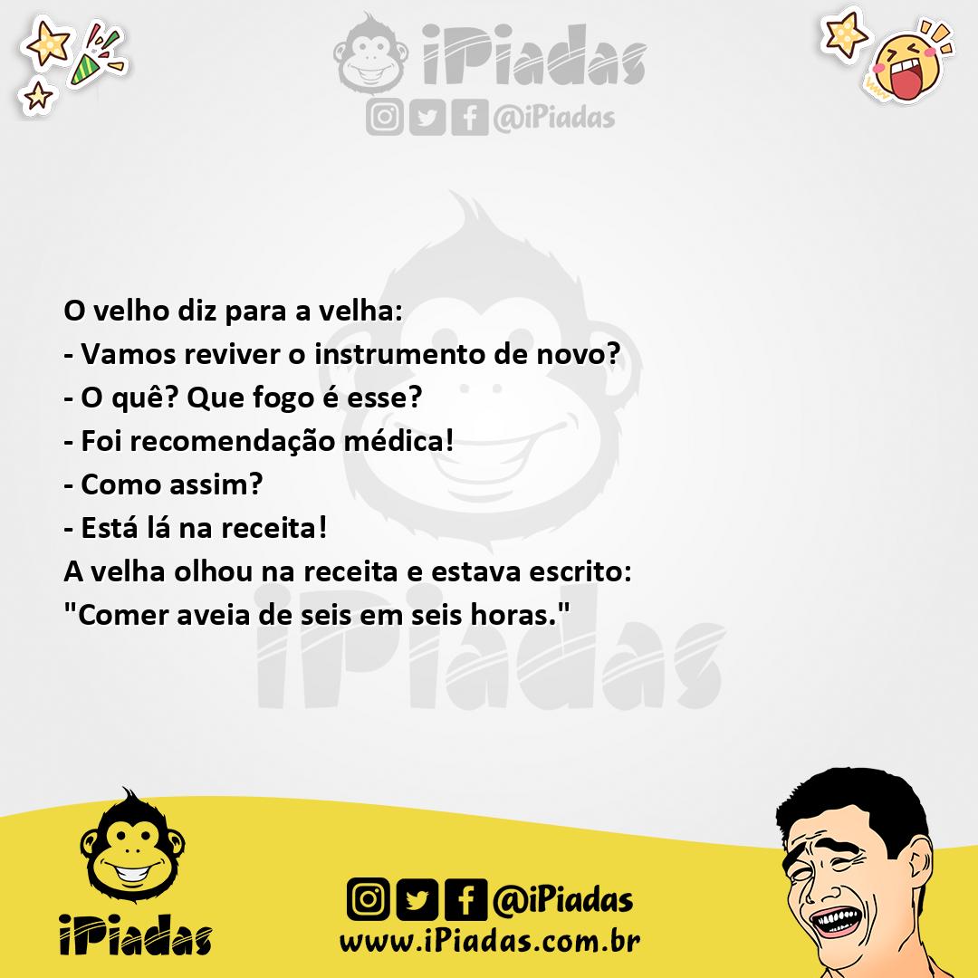 Ilustração da piada Recomendação Médica no iPiadas